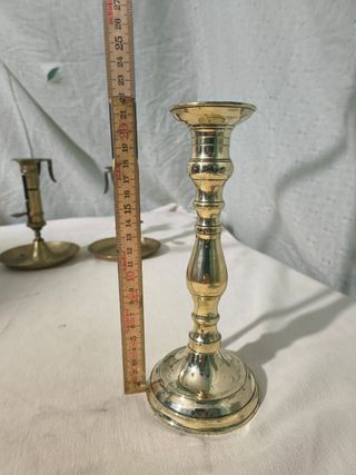 Candelabros de latón antiguos