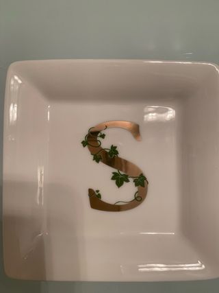 Piattino La Porcellana Bianca con S