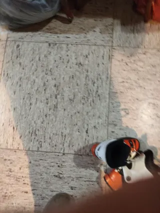 Botas de esquí naranja y blanco Niños