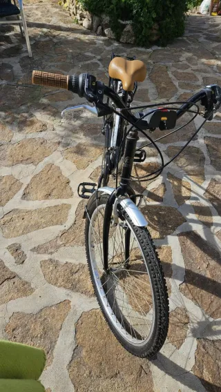 Bicicleta de montaña negra