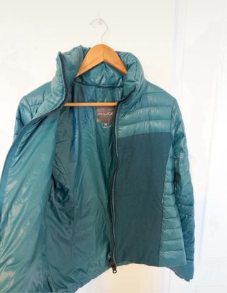 Chaqueta de pluma de oca Duvetica verde / turquesa