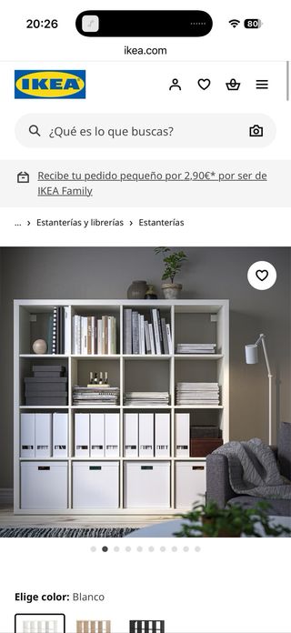 Estantería Kallax Ikea con Escritorio.