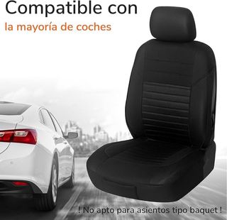 NUEVO! (27€) Fundas Asientos Delantero Coche Negro