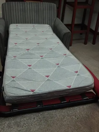 Sofá Cama 2 Plazas Tela Rayas