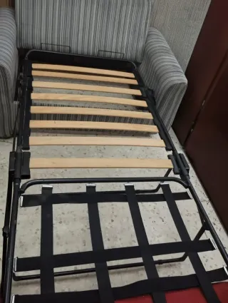 Sofá Cama 2 Plazas Tela Rayas