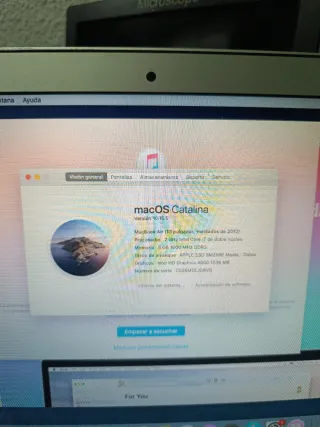 MacBook Air 2012 Plata