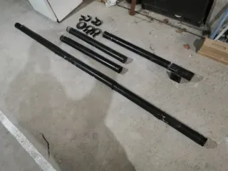 Estufa de pellets Flame roja y negra