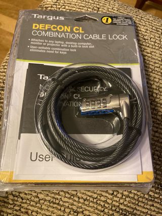 Targus DEFCON CL Candado Cable Combinación