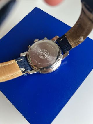 Reloj Tissot Cronógrafo Azul y Plateado