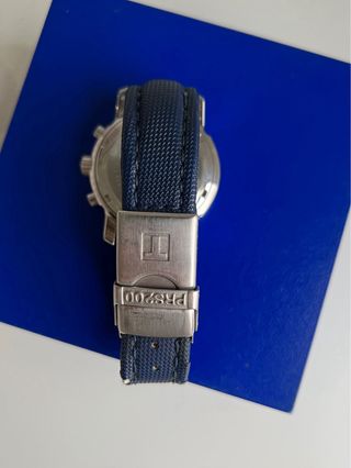 Reloj Tissot Cronógrafo Azul y Plateado