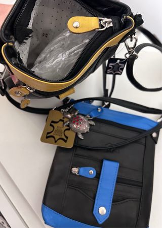 Bolsos bandolera piel búfalo con llavero