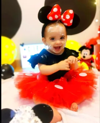 Disfraz Minnie Mouse 12 meses NUEVO