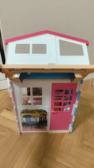 Casa Barbie y Coche Rosa