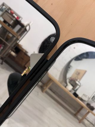 Espejo Triptico Negro