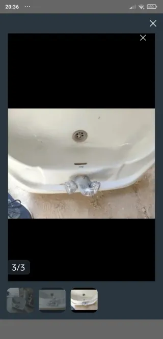 Lavabo Roca con pedestal y grifo