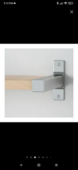 Soportes Pared IKEA EKBY BJARNUM Metal