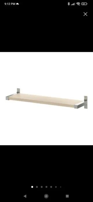 Soportes Pared IKEA EKBY BJARNUM Metal