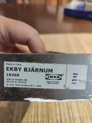 Soportes Pared IKEA EKBY BJARNUM Metal