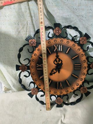 Reloj de Pared Cobre y Metal