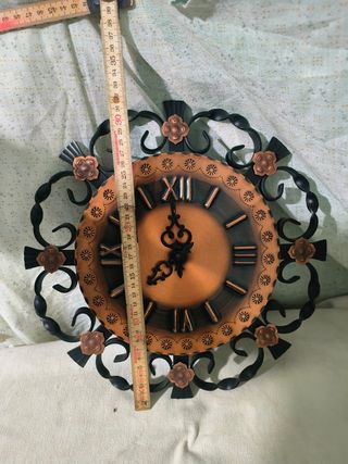 Reloj de Pared Cobre y Metal