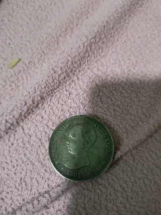 Moneda 5 Pesetas Alfonso XIII 1891