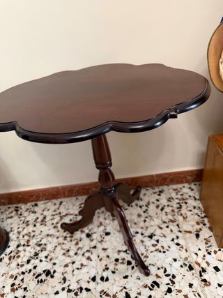 Mueble de salón de madera caoba maciza