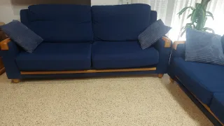 Sofás 2 y 3 plazas azul