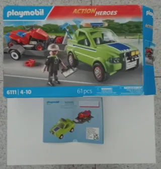 Playmobil 6111 y 3924 - Coche y Motos