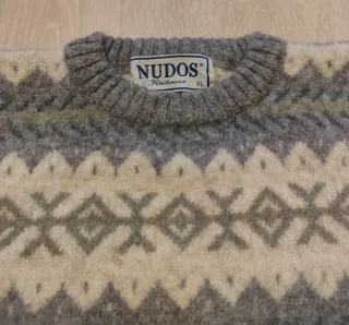 Jersey Vintage de punto Geométrico