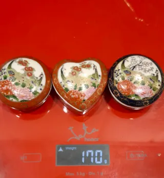 3 cajitas porcelana japonesa Satsuma