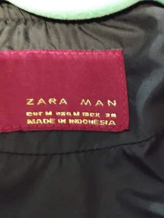 Cazadora Zara Man Caballero Impermeable Negra