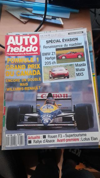 Revista Auto Hebdo Sport año 1989