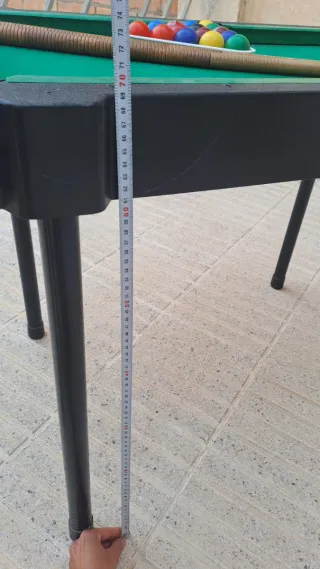 Mesa de billar infantil con accesorios