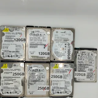 Lote 7 Discos Duros 2.5" (Mix 1.5TB) Salud 100%