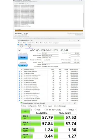 Lote 7 Discos Duros 2.5" (Mix 1.5TB) Salud 100%