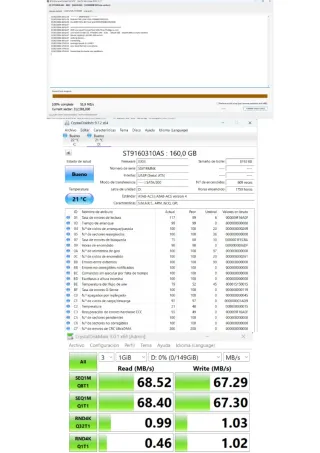 Lote 7 Discos Duros 2.5" (Mix 1.5TB) Salud 100%