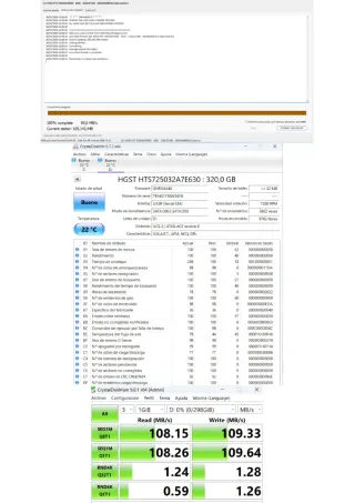 Lote 7 Discos Duros 2.5" (Mix 1.5TB) Salud 100%