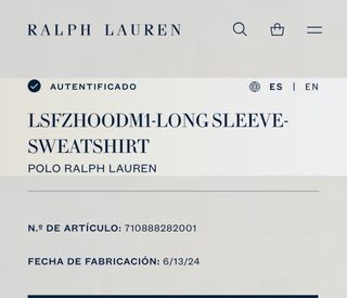 Chaqueta Polo Ralph Lauren Negra Cremallera