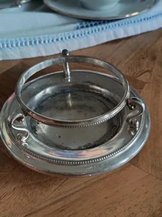 Sottobottiglia antico Inglese Silver Plated