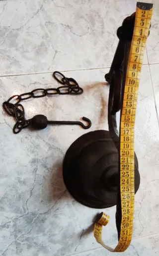 Campana Antigua Hierro Grande con badajo