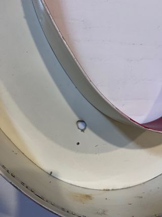 Letra C Rótulo Metálico Vintage