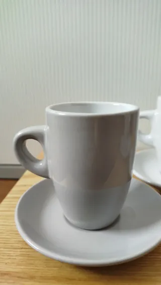 Set 3 tazzine caffè con piattini