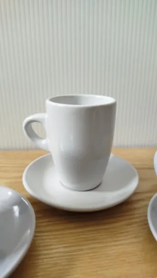 Set 3 tazzine caffè con piattini