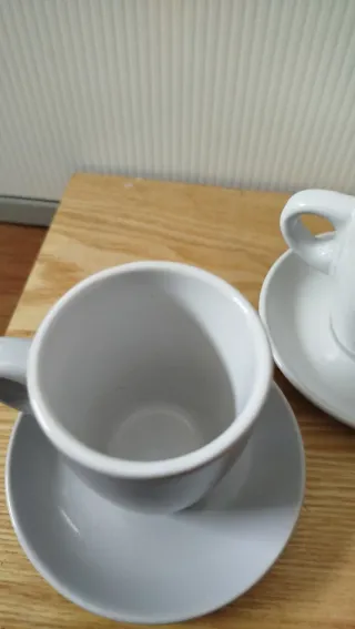 Set 3 tazzine caffè con piattini