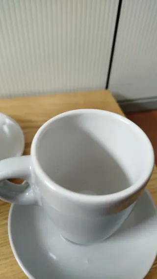 Set 3 tazzine caffè con piattini