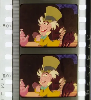 Película proyector de cine 35mm Walt Disney.