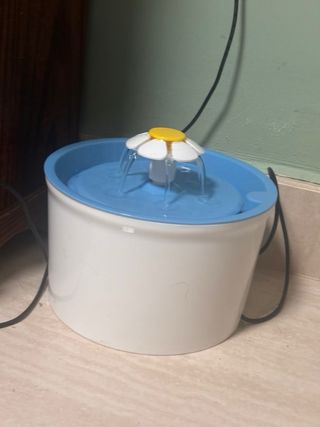 Fuente agua bebedero para mascotas