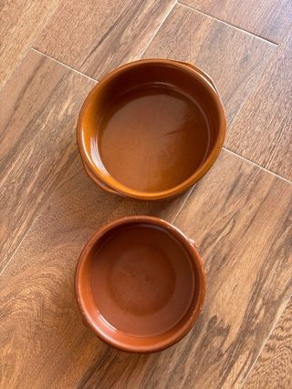 Set de 2 cazuelas de barro