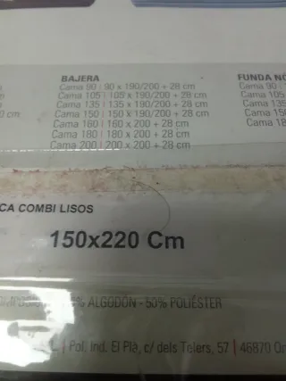 Funda Nórdica Combi Lisos 150x220 Cm color vino