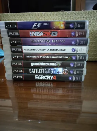Lote 7 Juegos PS3: F1, NBA 2K13, Saints Row, AC, M